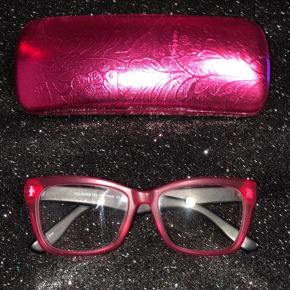 Colours collection pink eyeglasses